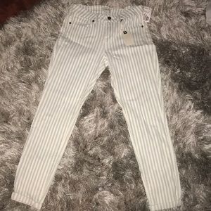 ✨🆕 Light Blue Denim Strip Pants 👖✨